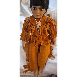 Beautiful Indian Doll (porcelain Head,Feet,Hands up To Elbow &Knee Soft Body‎